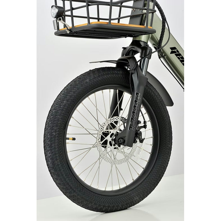 REVOM Mover T1 – 720Wh – Elektrische Driewieler Cargo E-bike - Olive green - AE-trading