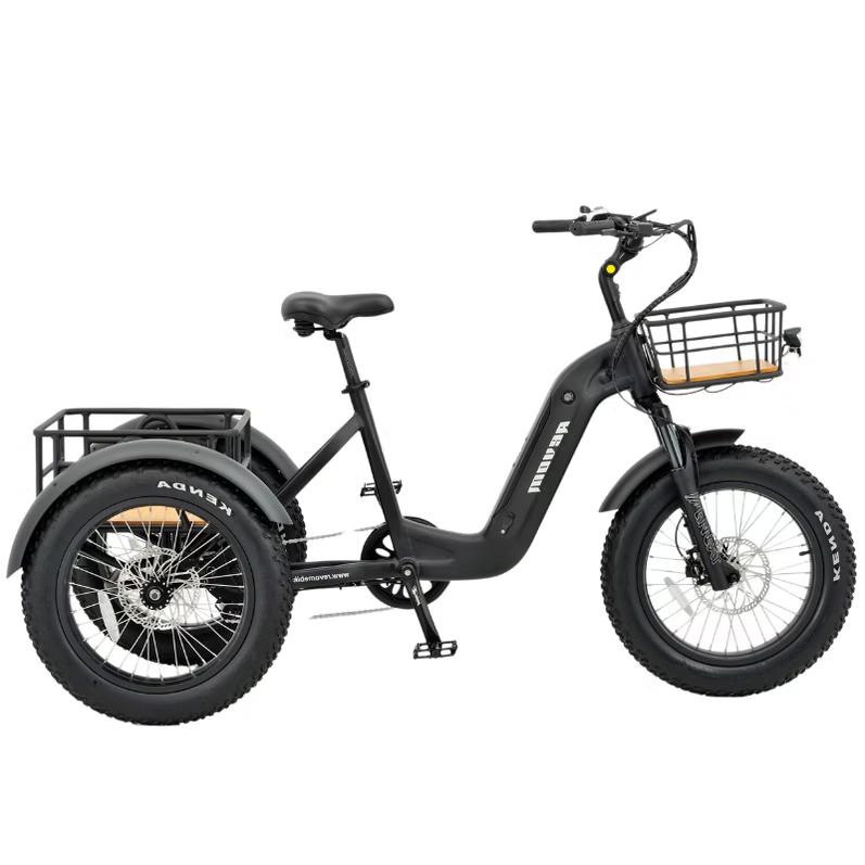 REVOM Mover T2 – 720Wh – Elektrische Driewieler Cargo E-bike Zwart - AE-trading