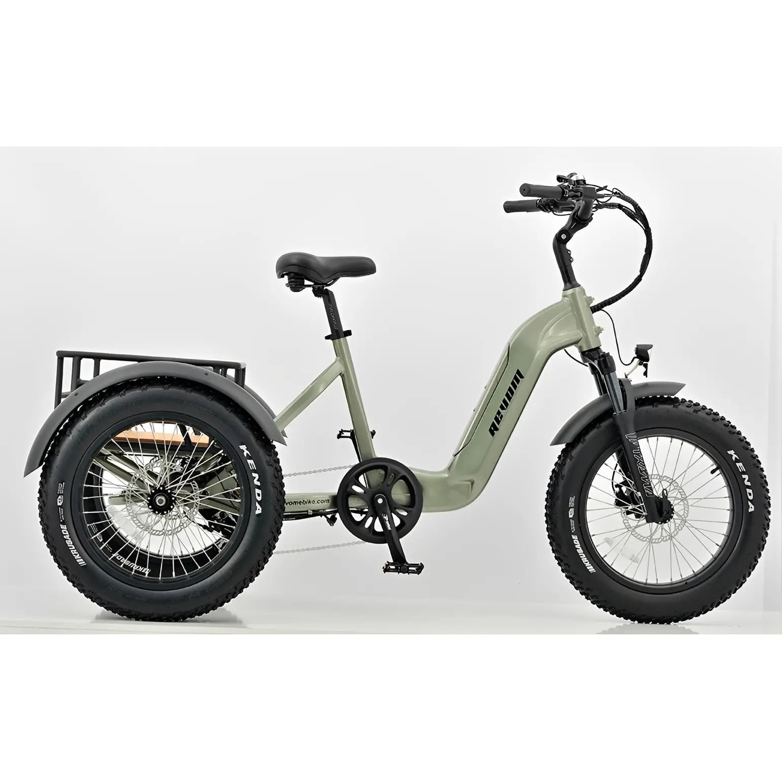REVOM Mover T2 – 720Wh – Elektrische Driewieler Cargo E-bike Olive Green - AE-trading