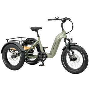 REVOM Mover T2 – 720Wh – Elektrische Driewieler Cargo E-bike Olive Green - AE-trading