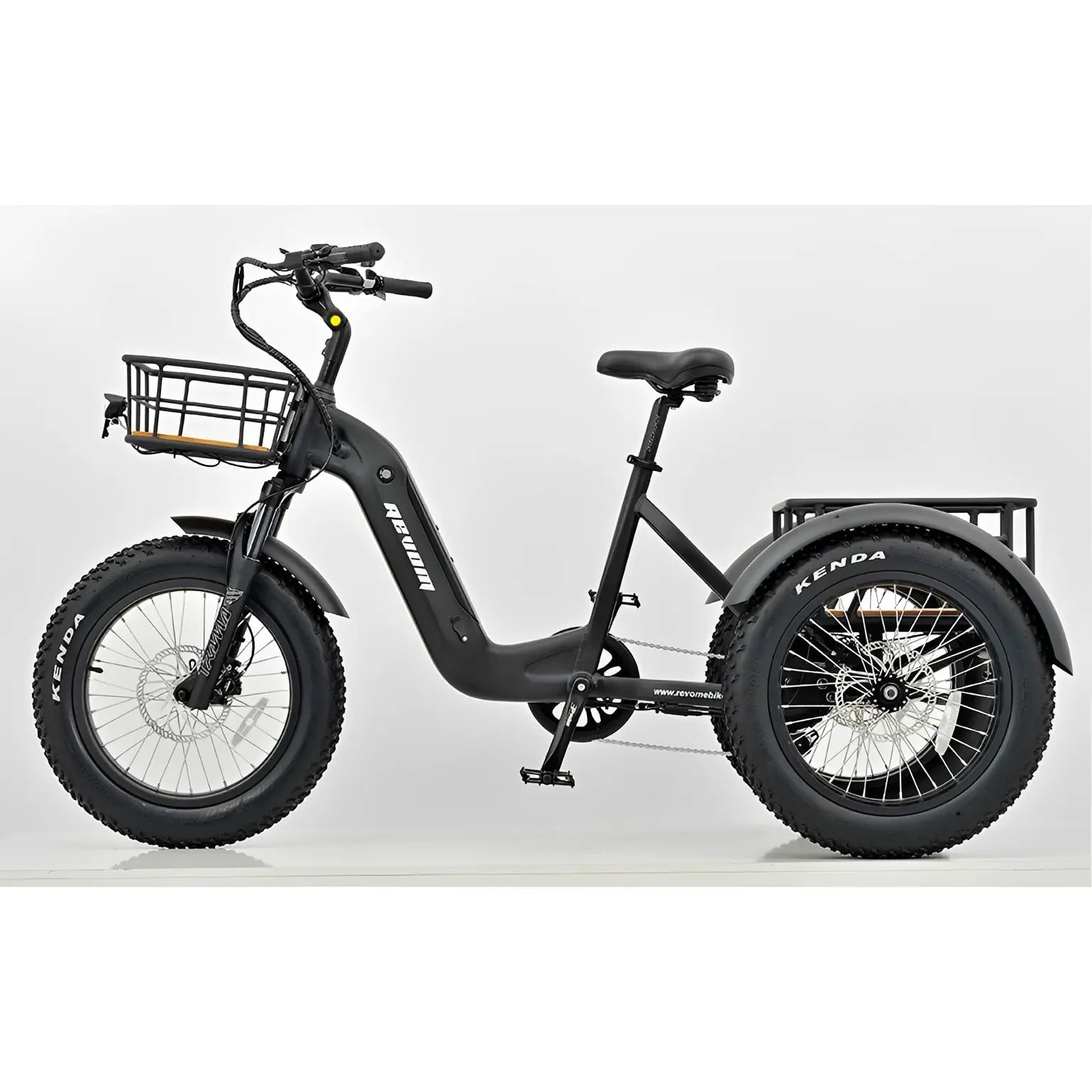 REVOM Mover T2 – 720Wh – Elektrische Driewieler Cargo E-bike Zwart - AE-trading