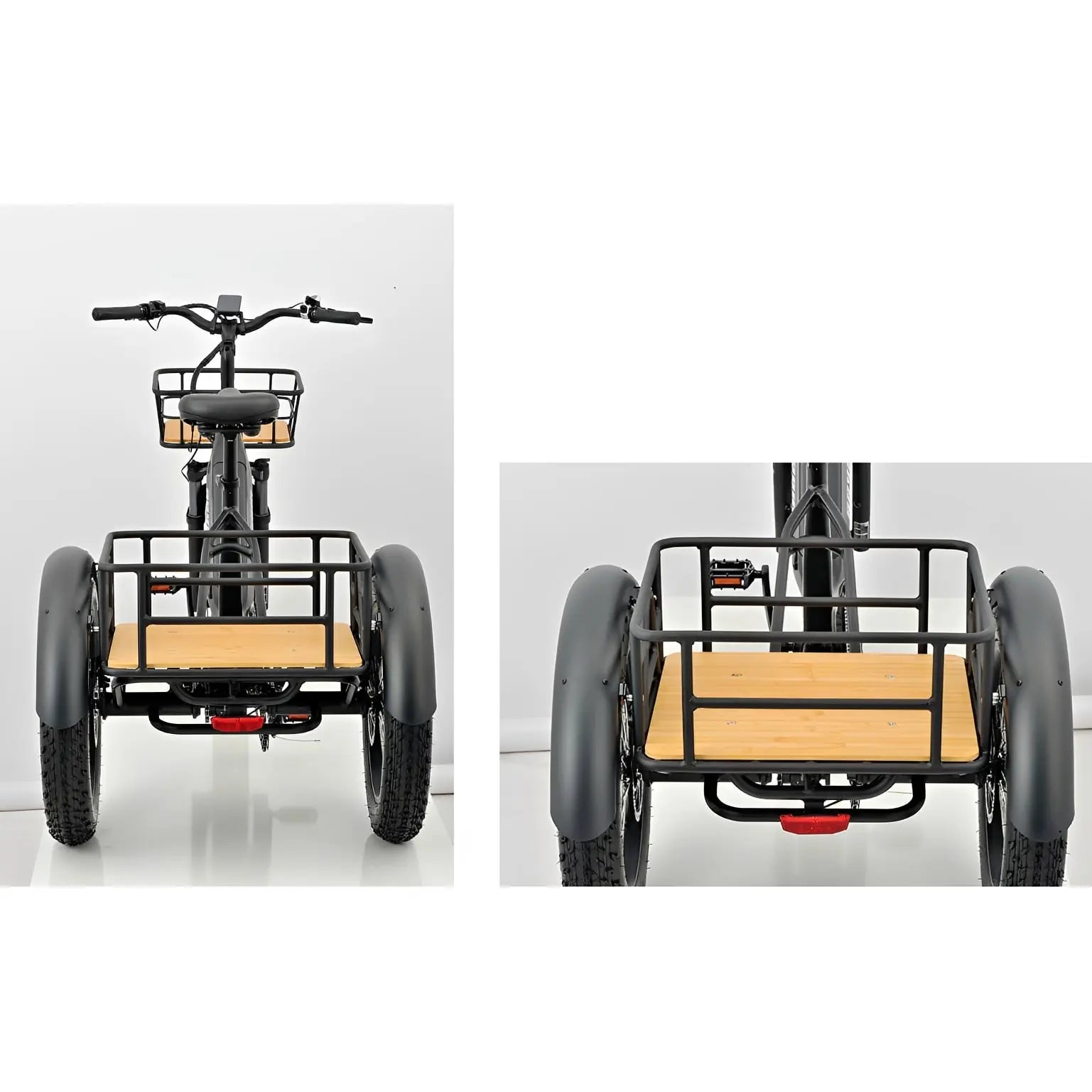 REVOM Mover T2 – 720Wh – Elektrische Driewieler Cargo E-bike Zwart - AE-trading