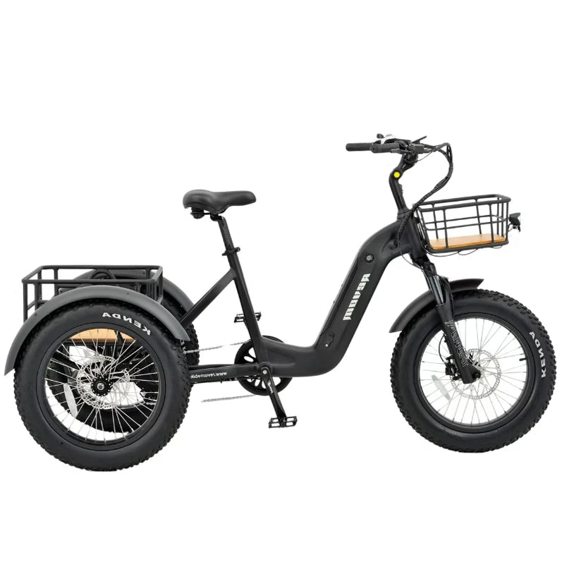 REVOM Mover T2 – 720Wh – Elektrische Driewieler Cargo E-bike Zwart - AE-trading