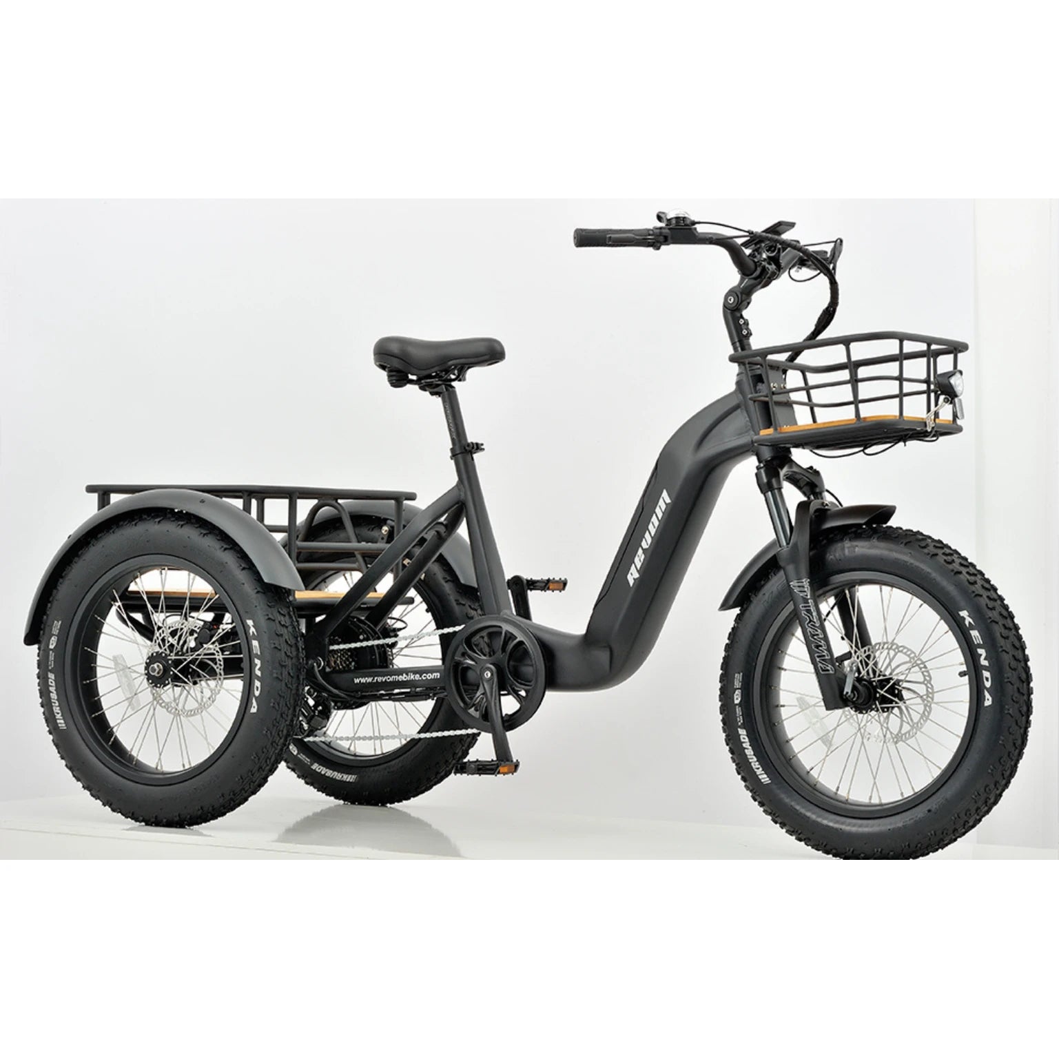 REVOM Mover T2 – 720Wh – Elektrische Driewieler Cargo E-bike Zwart - AE-trading