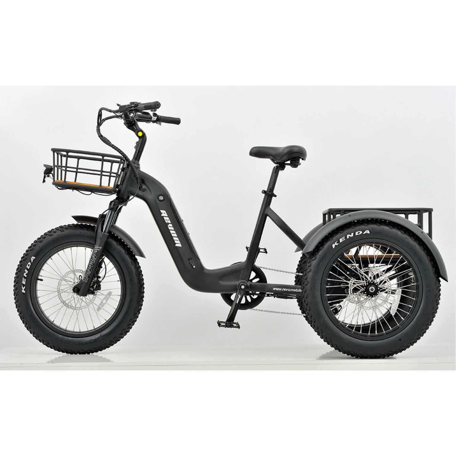 REVOM Mover T2 – 720Wh – Elektrische Driewieler Cargo E-bike Zwart - AE-trading