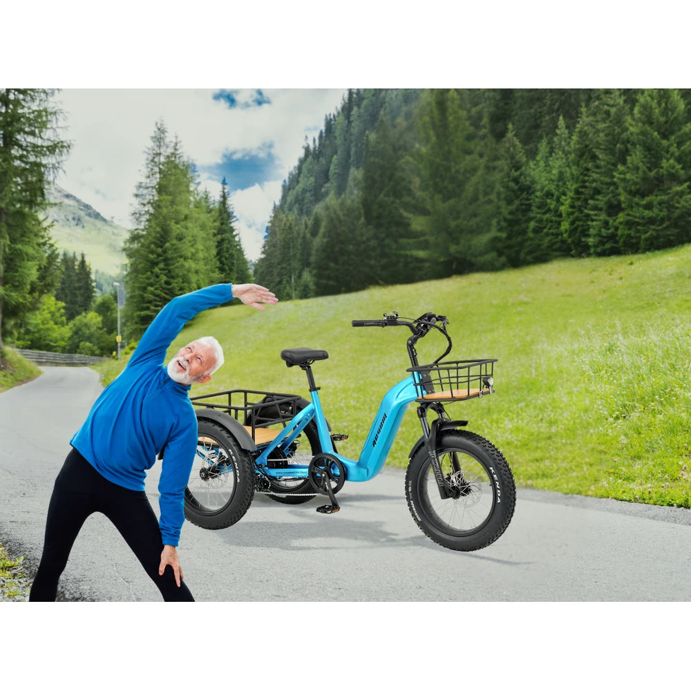 REVOM Mover T2 – 720Wh – Elektrische Driewieler Cargo E-bike Zwart - AE-trading