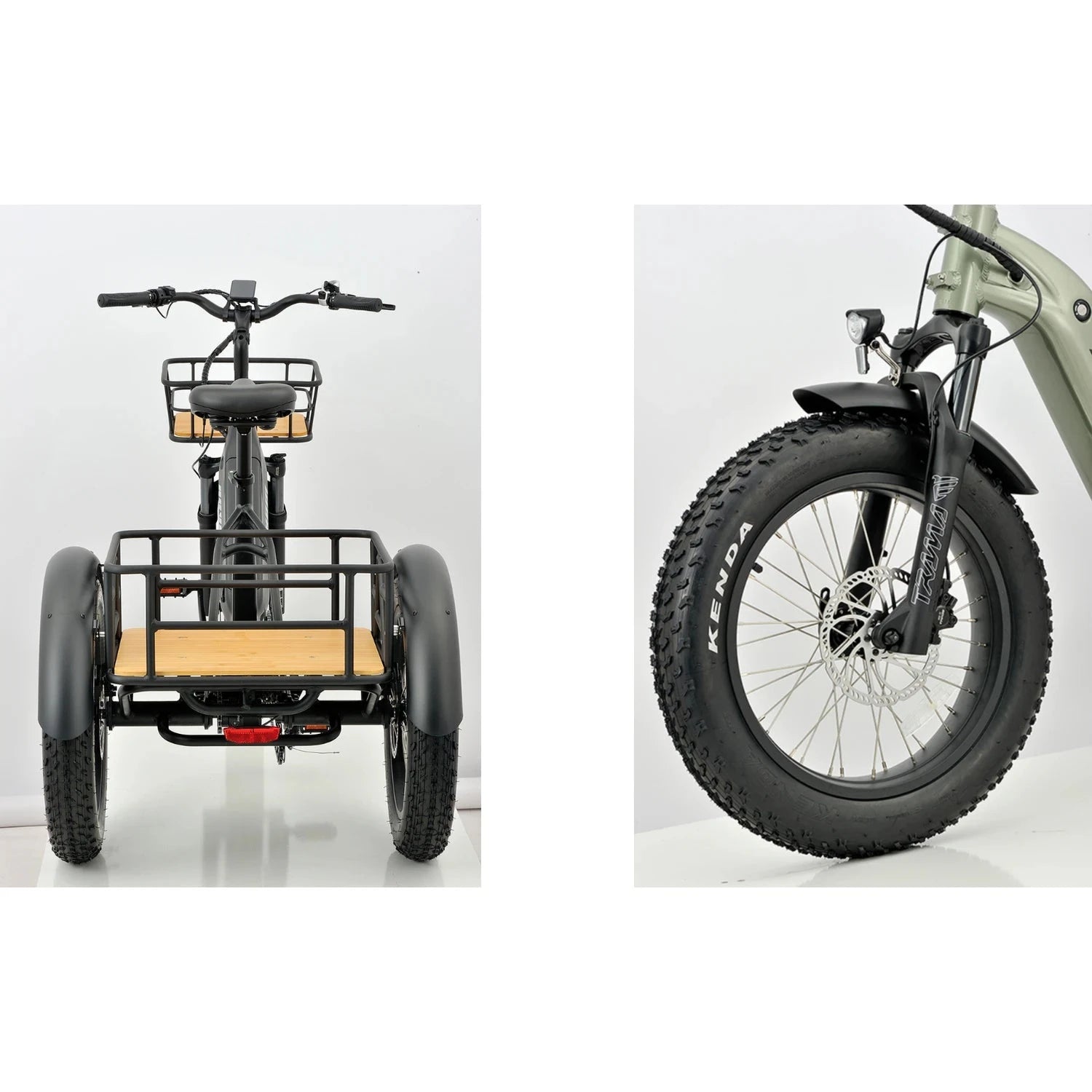 REVOM Mover T2 – 720Wh – Elektrische Driewieler Cargo E-bike Zwart - AE-trading