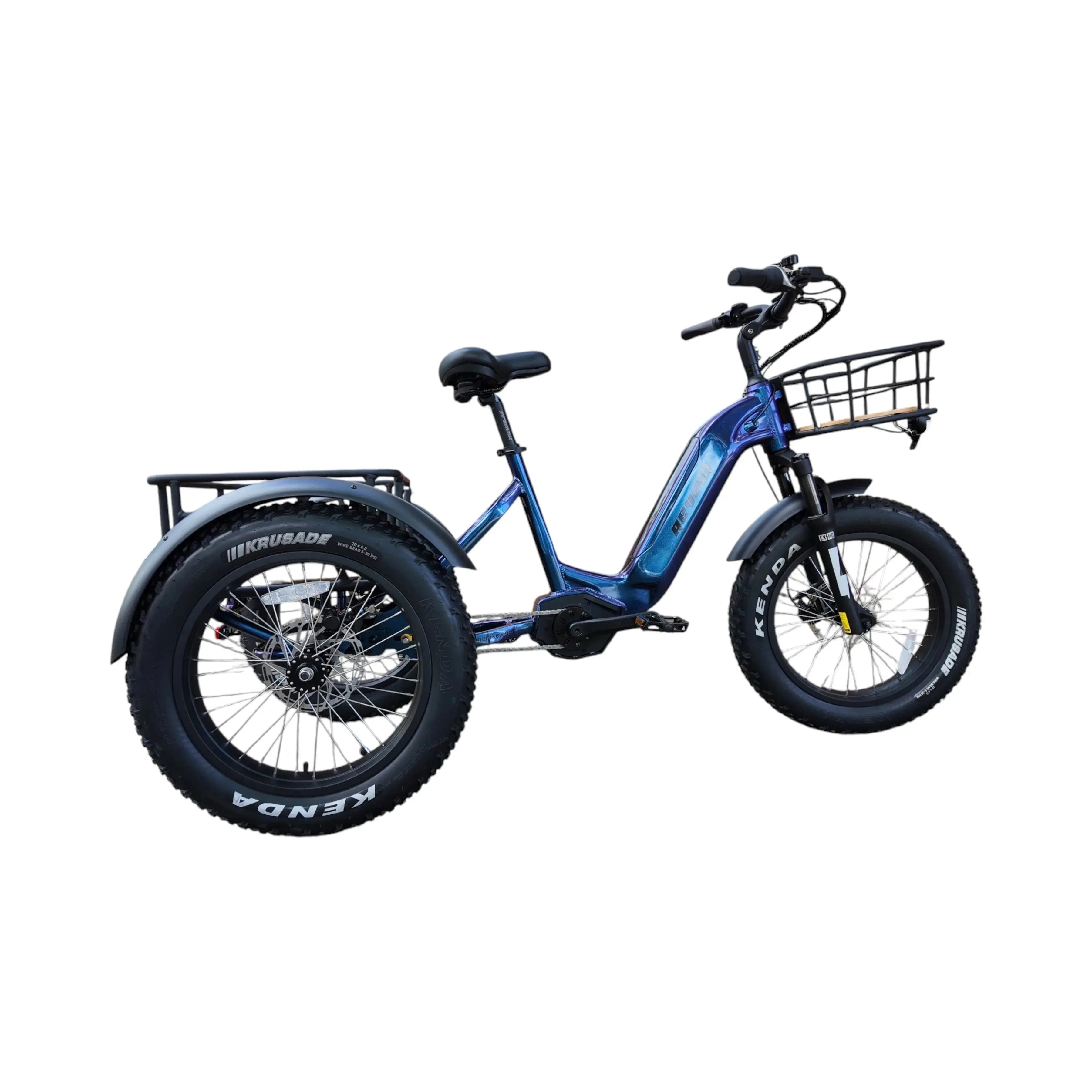 REVOM Mover T3 - Elektrische Driewieler - Donkerblauw - AE-trading