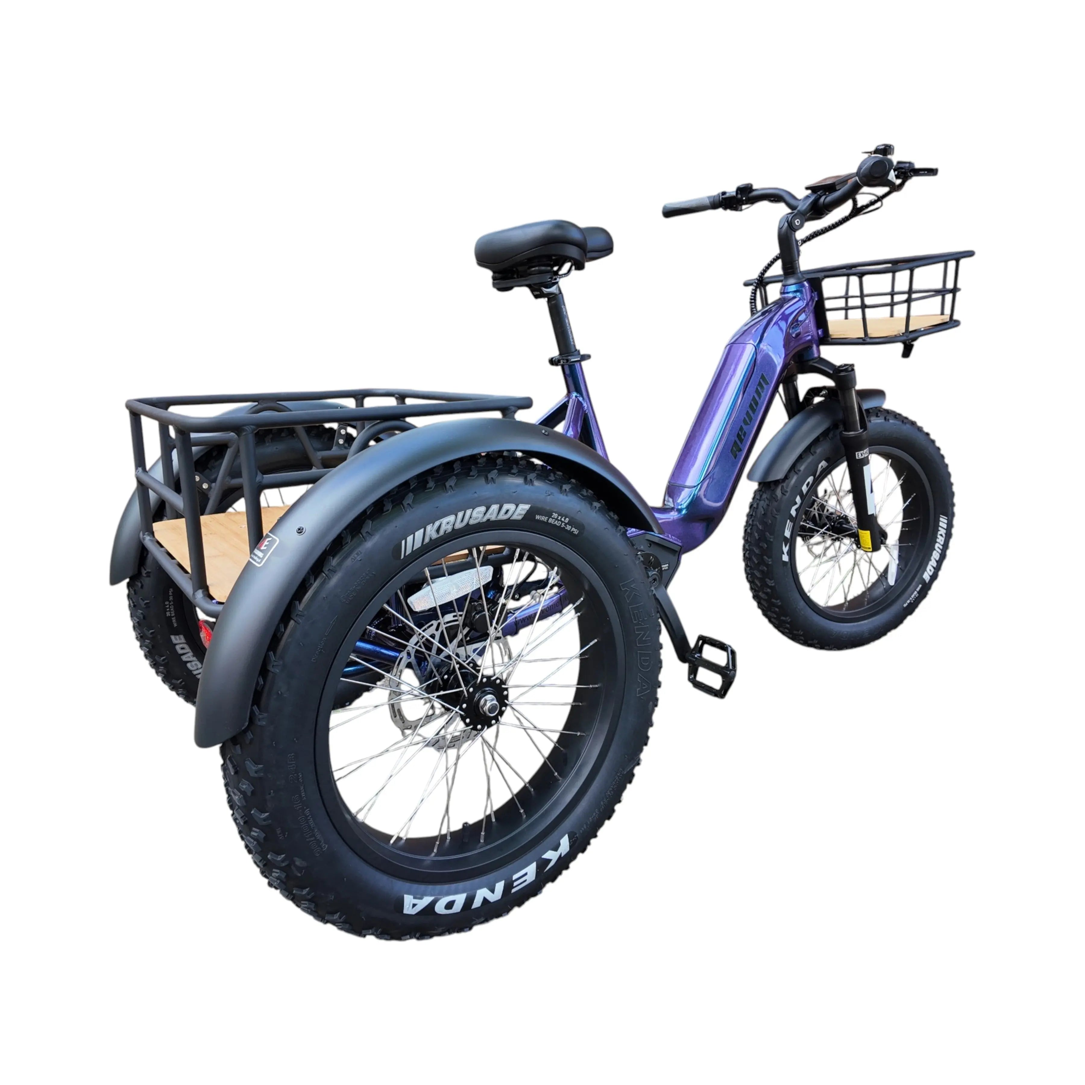 REVOM Mover T3 Elektrische Driewieler Fiets Donkerblauw - AE-trading