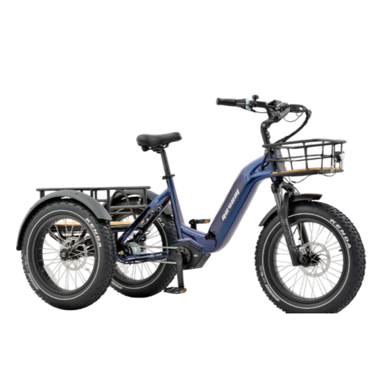 REVOM Mover T3 Elektrische Driewieler Fiets Donkerblauw - AE-trading