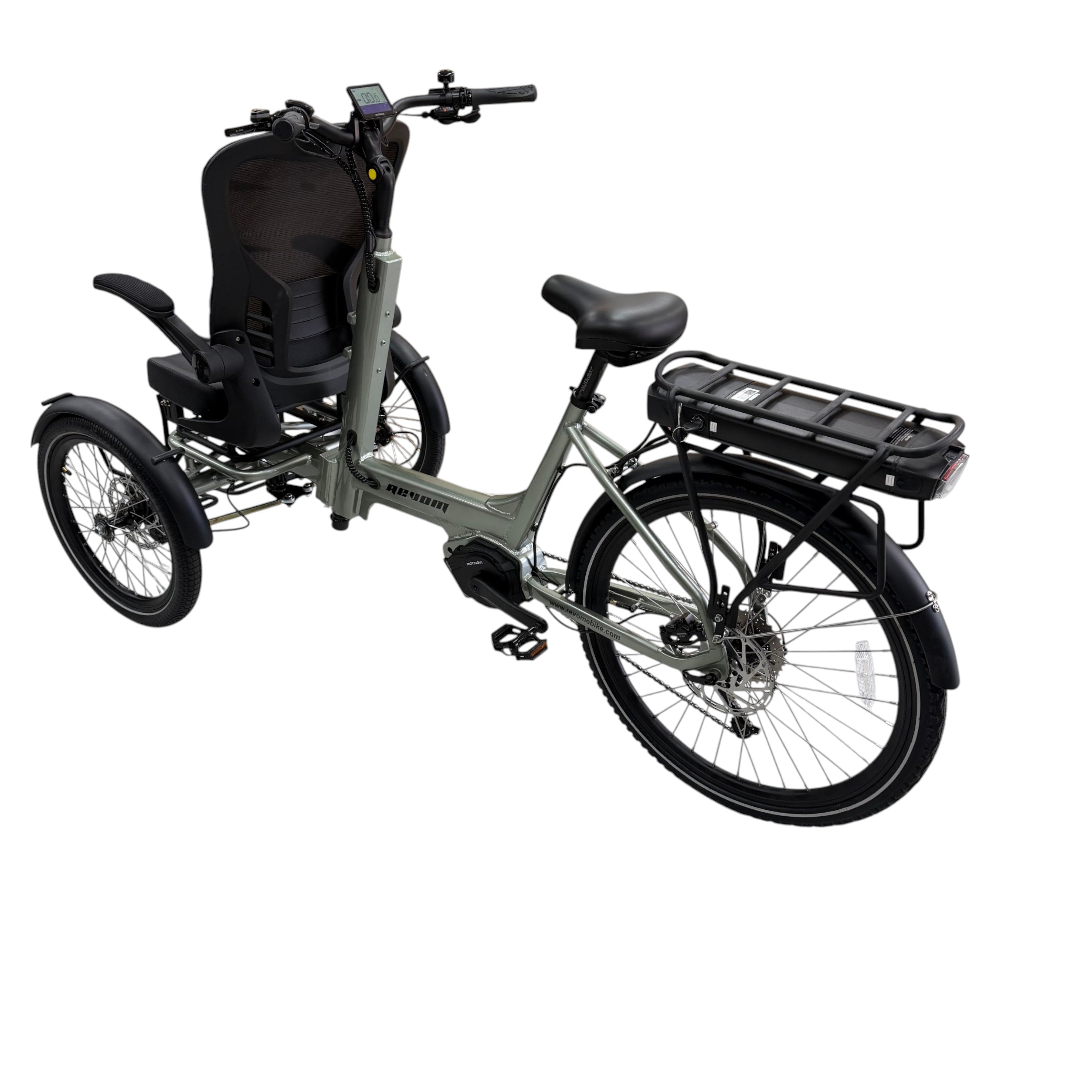 REVOM Mover T5 -Elektrische Driewieler - Met Passagierszit