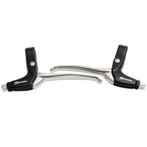 Saccon remgreep set L211 canti/rollerbrake zwart/zilver - AE-trading