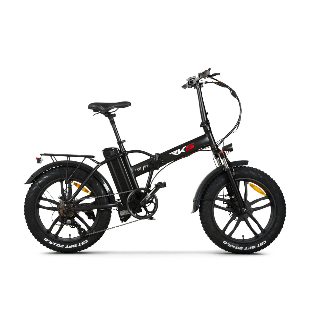 RKS RS III Pro - Elektrische Vouwfiets - Zwart - 20x4 inch - Accu 36V (10Ah) - 250W Motor - Shimano 7 Versnellingen - Mechanische Remmen - AE-trading