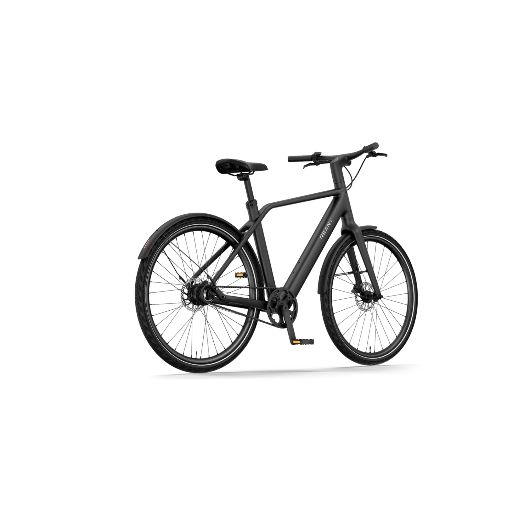 Reany N1 - Elektrische Fiets - Nachtzwart - 28 inch - LG-Accu 360Wh - 250W (35Nm) Mivice Achterwielmotor - Belt Drive - Hydraulische Remmen - AE-trading