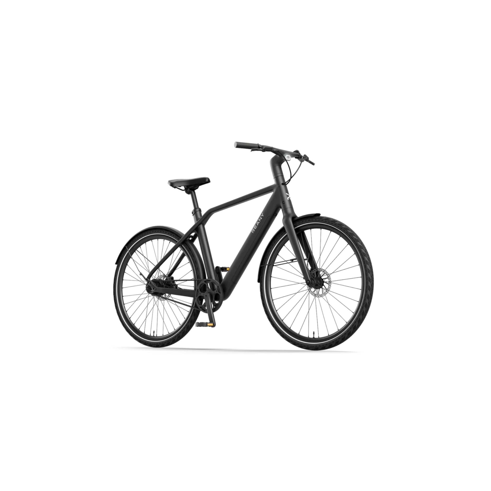 Reany N1 - Elektrische Fiets - Nachtzwart - 28 inch - LG-Accu 360Wh - 250W (35Nm) Mivice Achterwielmotor - Belt Drive - Hydraulische Remmen - AE-trading