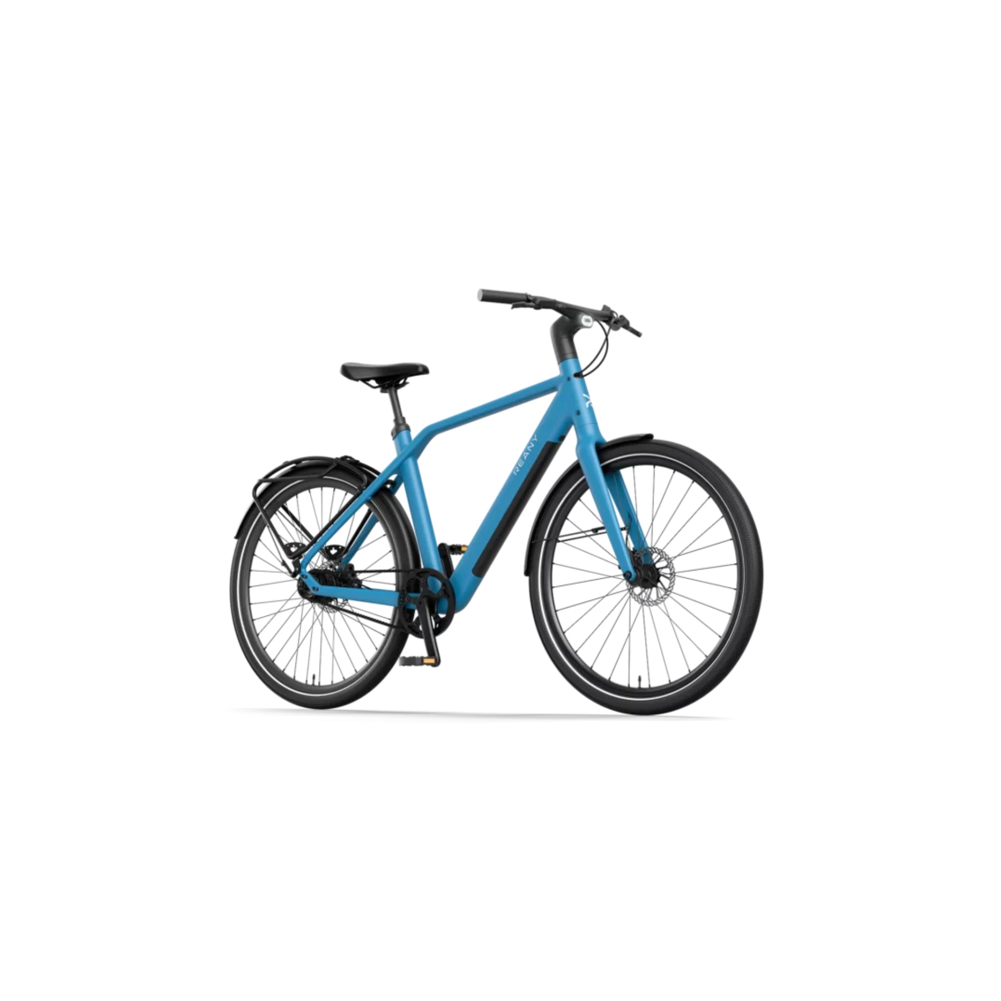 Reany N1 GT - Elektrische Fiets - Azuurblauw - 28 inch - LG-Accu 360Wh - 250W (45Nm) Mivice Achterwielmotor - Belt Drive - Hydraulische Remmen - AE-trading