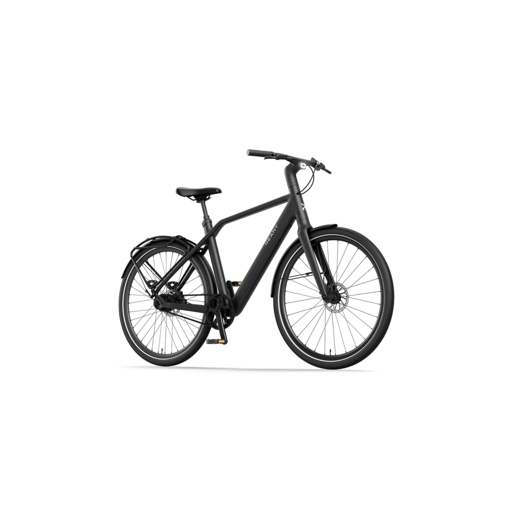 Reany N1 GT - Elektrische Fiets - Nachtzwart - 28 inch - LG-Accu 360Wh - 250W (45Nm) Mivice Achterwielmotor - Belt Drive - Hydraulische Remmen - AE-trading