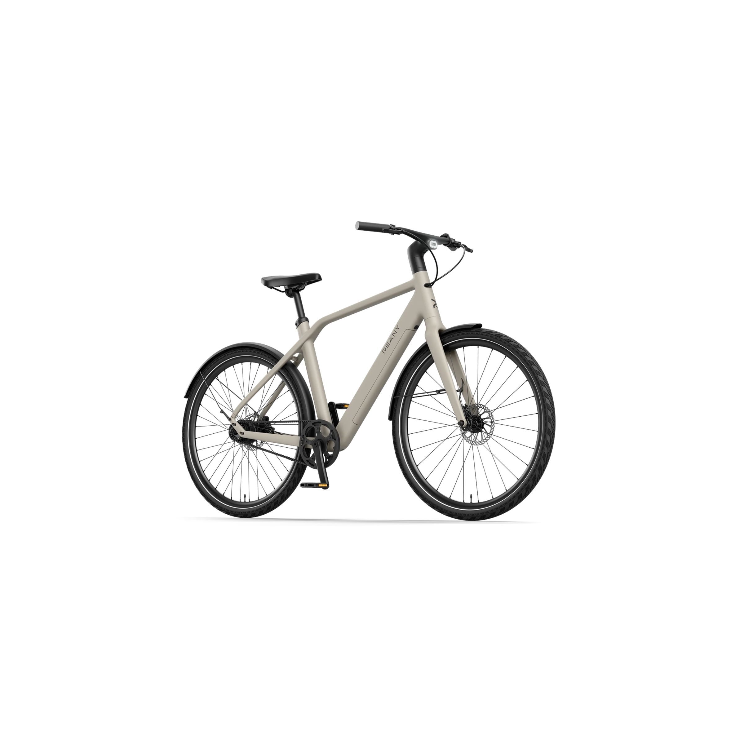 Reany N1 Pro - Elektrische Fiets - Woestijn Grijs - 28 inch - LG-Accu 360Wh - 250W (35Nm) Mivice Achterwielmotor - Belt Drive - Hydraulische Remmen - AE-trading