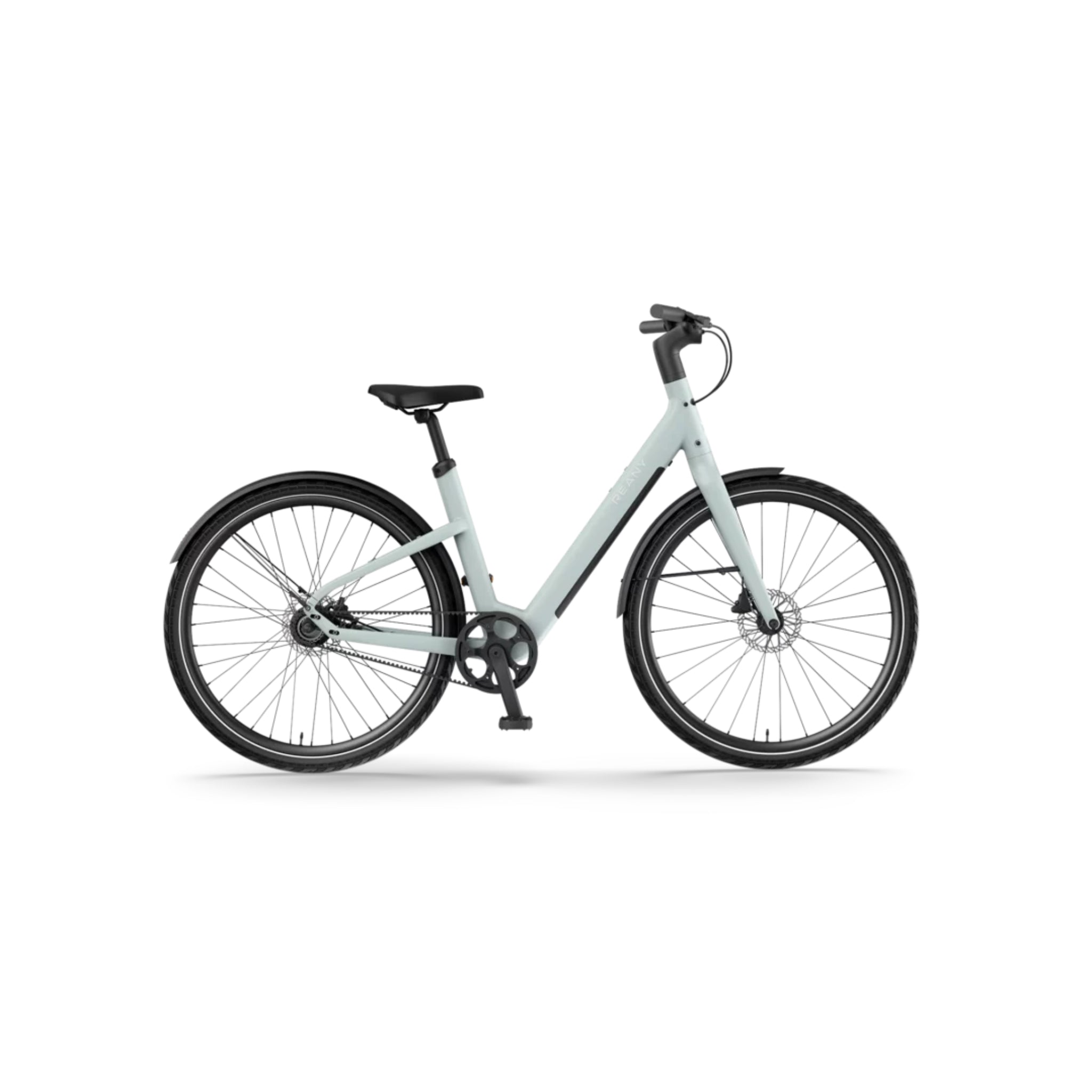 Reany V1 - Elektrische Fiets - IJsblauw - 28 inch - LG-Accu 360Wh - 250W (35Nm) Mivice Achterwielmotor - Belt Drive - Hydraulische Remmen - AE-trading