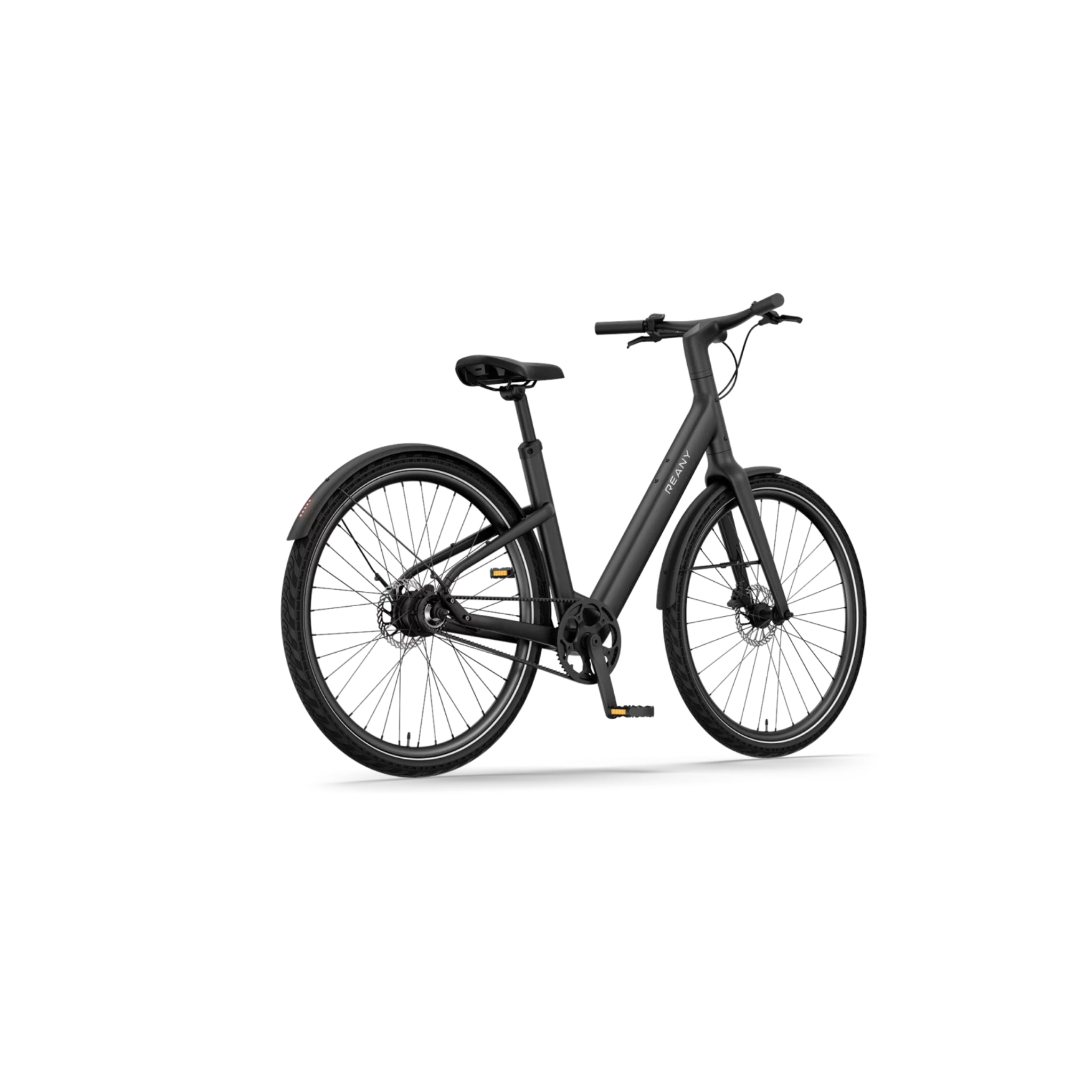 Reany V1 - Elektrische Fiets - Nachtzwart - 28 inch - LG-Accu 360Wh - 250W (35Nm) Mivice Achterwielmotor - Belt Drive - Hydraulische Remmen - AE-trading