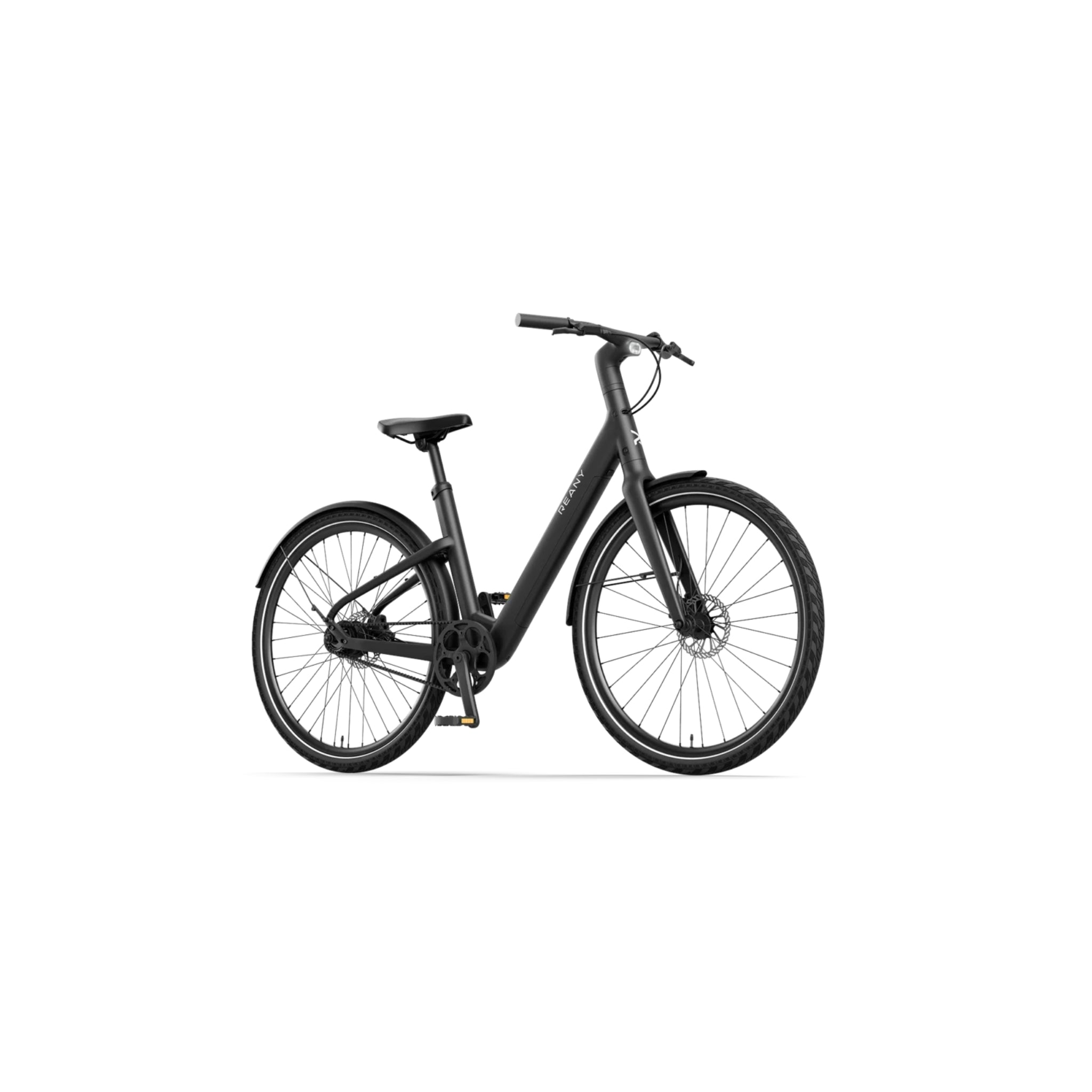 Reany V1 - Elektrische Fiets - Nachtzwart - 28 inch - LG-Accu 360Wh - 250W (35Nm) Mivice Achterwielmotor - Belt Drive - Hydraulische Remmen - AE-trading