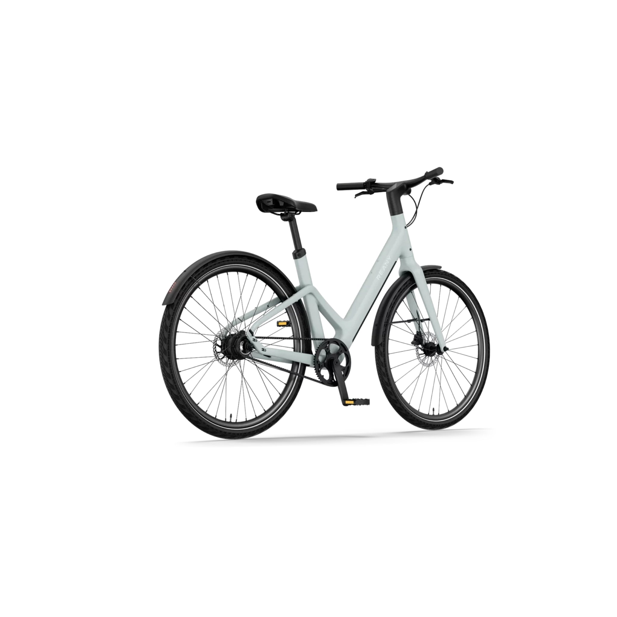 Reany W1 - Elektrische Fiets - IJsblauw - 28 inch - LG-Accu 360Wh - 250W (35Nm) Mivice Achterwielmotor - Belt Drive - Hydraulische Remmen - AE-trading
