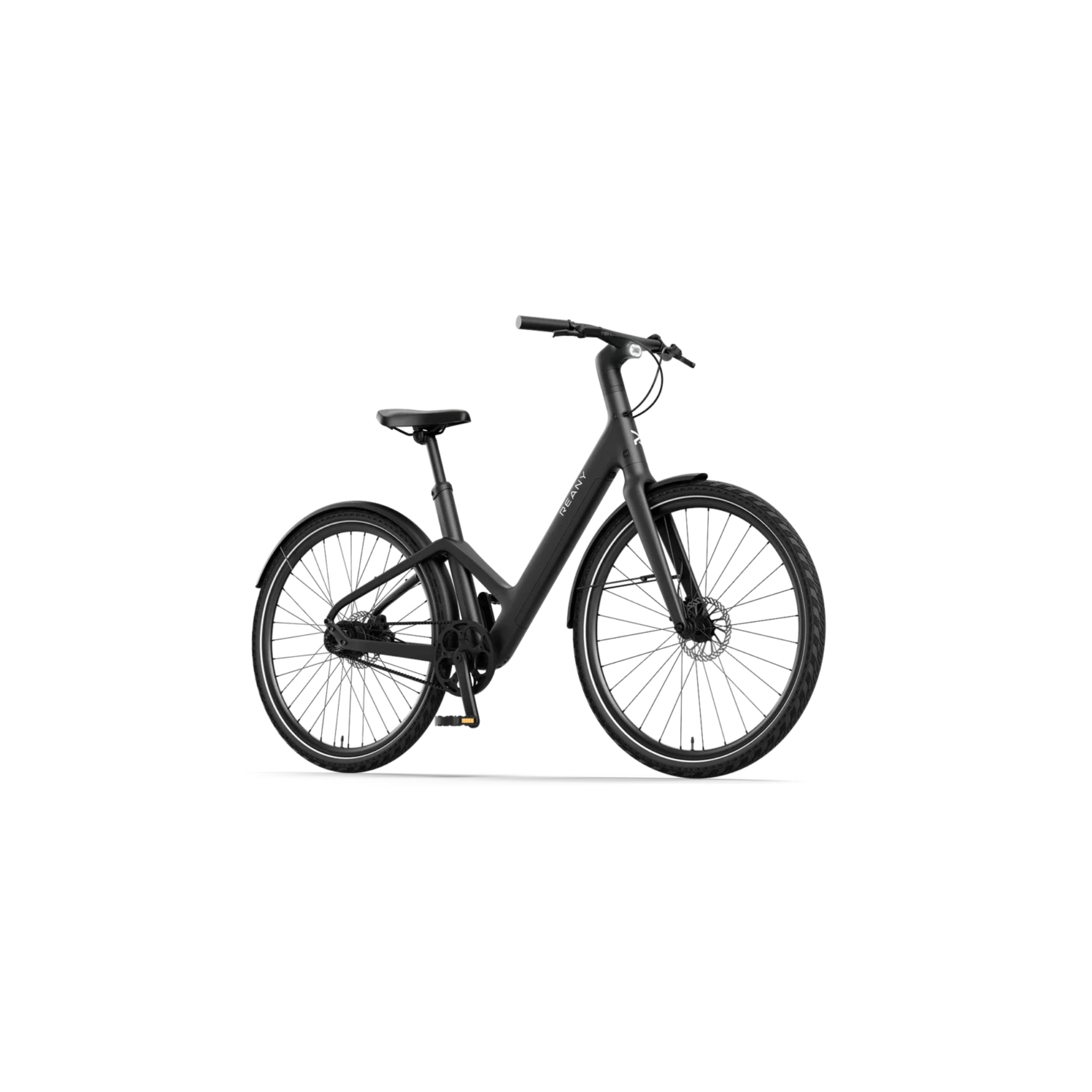 Reany W1 - Elektrische Fiets - Nachtzwart - 28 inch - LG-Accu 360Wh - 250W (35Nm) Mivice Achterwielmotor - Belt Drive - Hydraulische Remmen - AE-trading