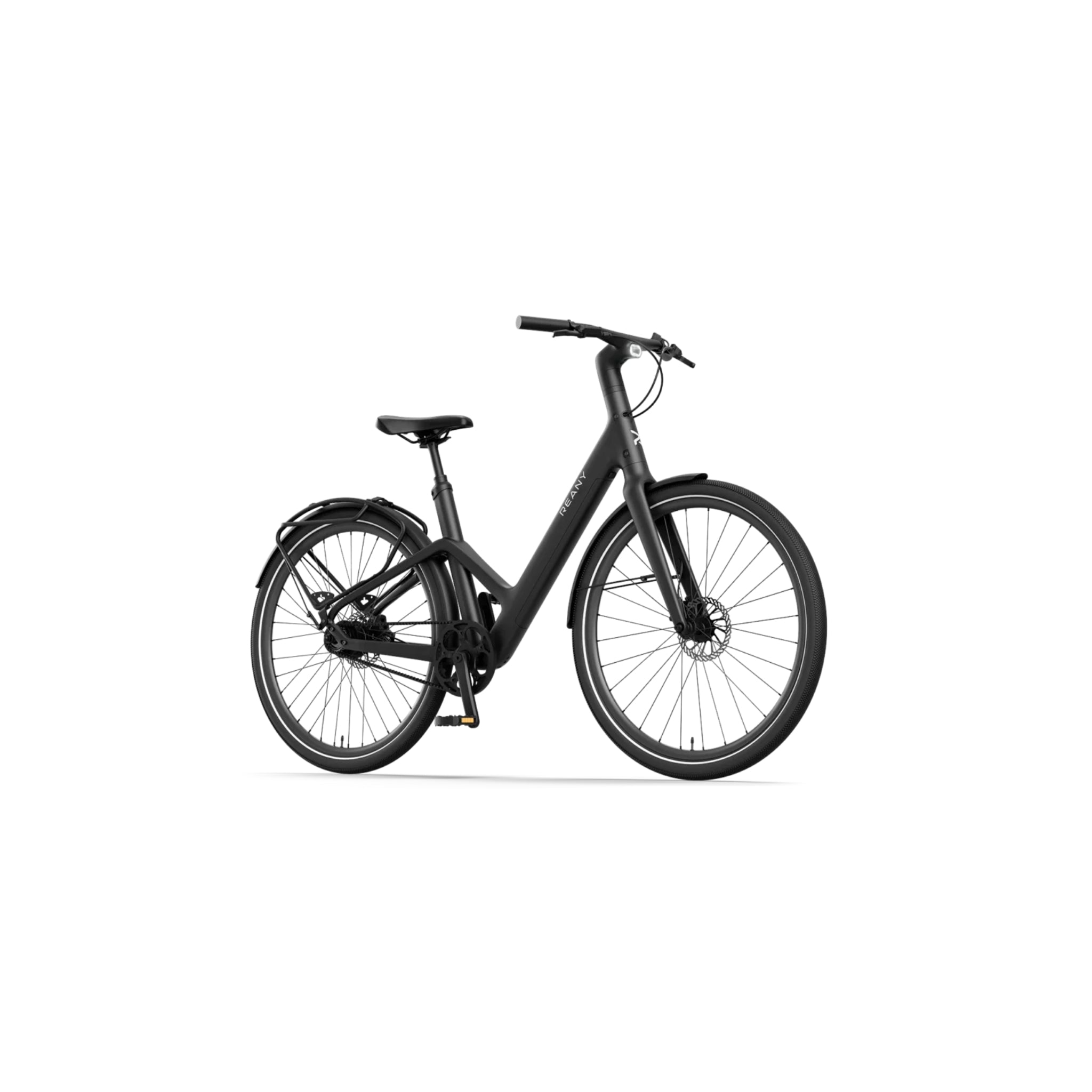 Reany W1 GT - Elektrische Fiets - Nachtzwart - 28 inch - LG-Accu 360Wh - 250W (45Nm) Mivice Achterwielmotor - Belt Drive - Hydraulische Remmen - AE-trading