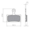 Remblokset Brenta Br422 Knaap/Rdt/Don Souris Capo Fatbike Gesinterd (E Mark) - AE-trading