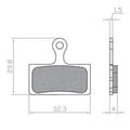 Remblokset Brenta Br422 Knaap/Rdt/Don Souris Capo Fatbike Gesinterd (E Mark) - AE-trading