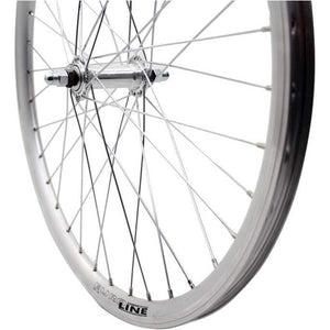 Roland voorwiel 24 x 1.75 vast Alu V-profil zilver zink spk - AE-trading