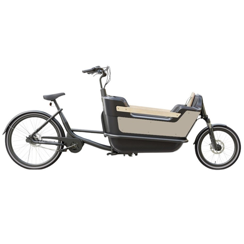 Royal Cargo Bike 2W Premium – Beige – Elektrische Bakfiets – 630Wh