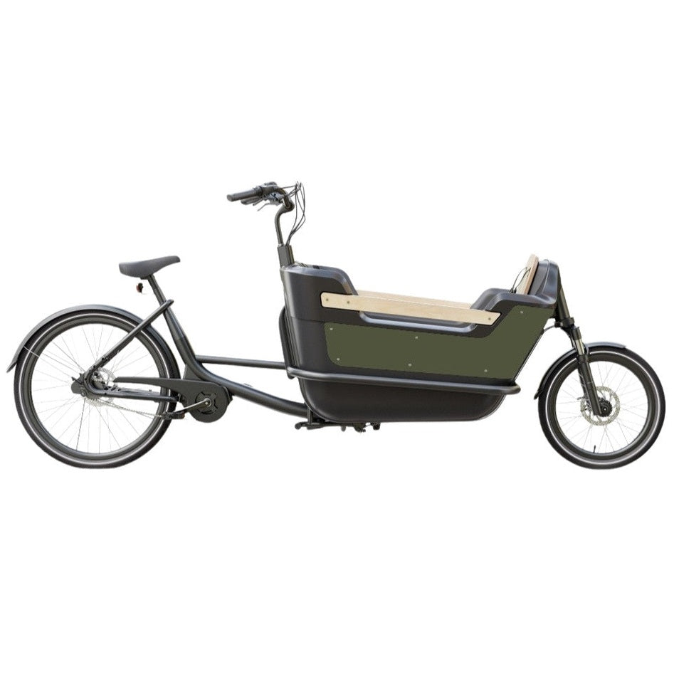 Royal Cargo Bike 2W Premium – Groen – Elektrische Bakfiets – 630Wh