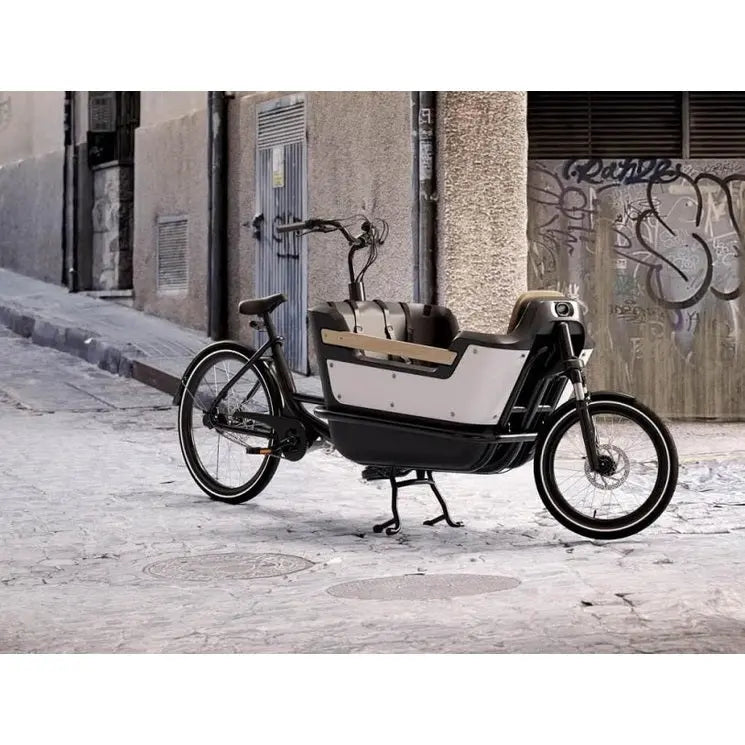 Royal Cargo Bike 2W Premium Plus – Taupe Grijs – 630Wh – Elektrische Bakfiets - AE-trading