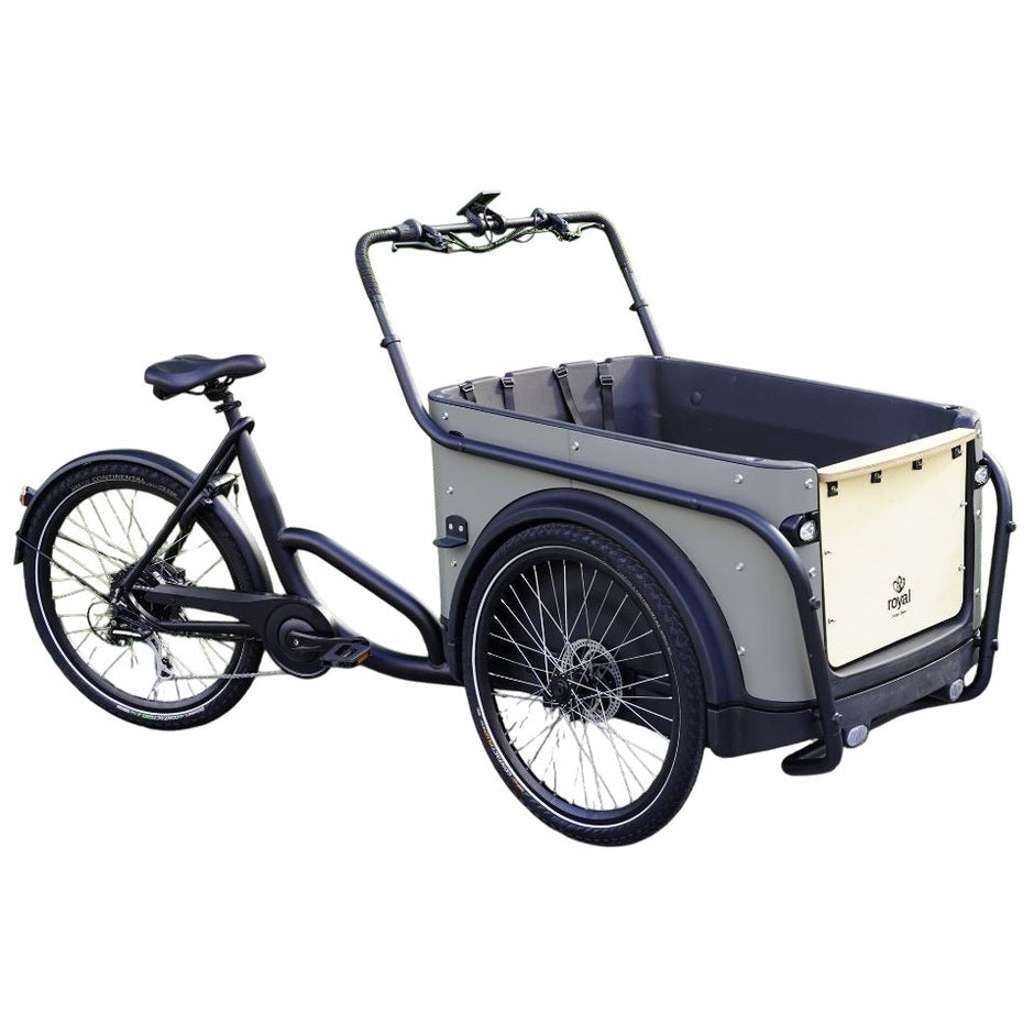 Royal Cargo Bike 3W Eco – Taupe – Elektrische Bakfiets – 504Wh