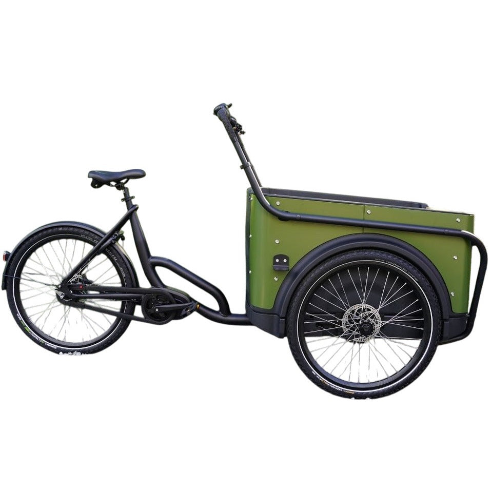 Royal Cargo Bike 3W Premium – Groen – Elektrische Bakfiets – 630Wh
