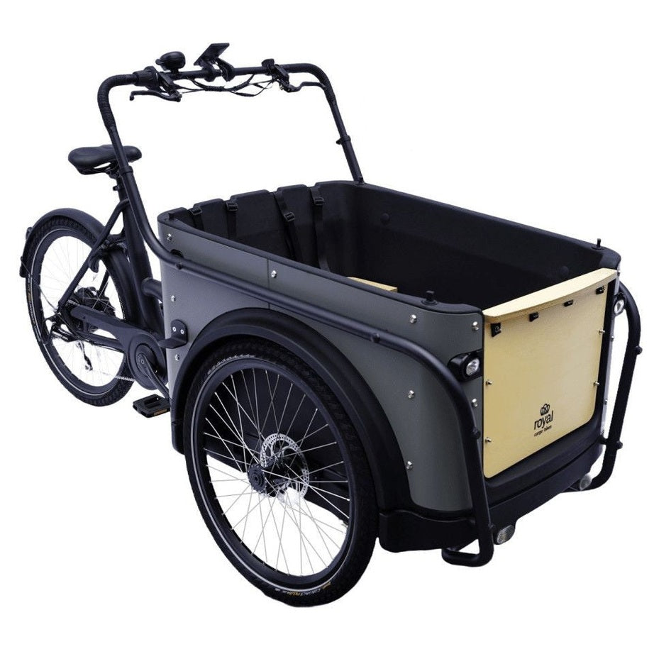 Royal Cargo Bike 3W Premium – Taupe – Elektrische Bakfiets – 504Wh