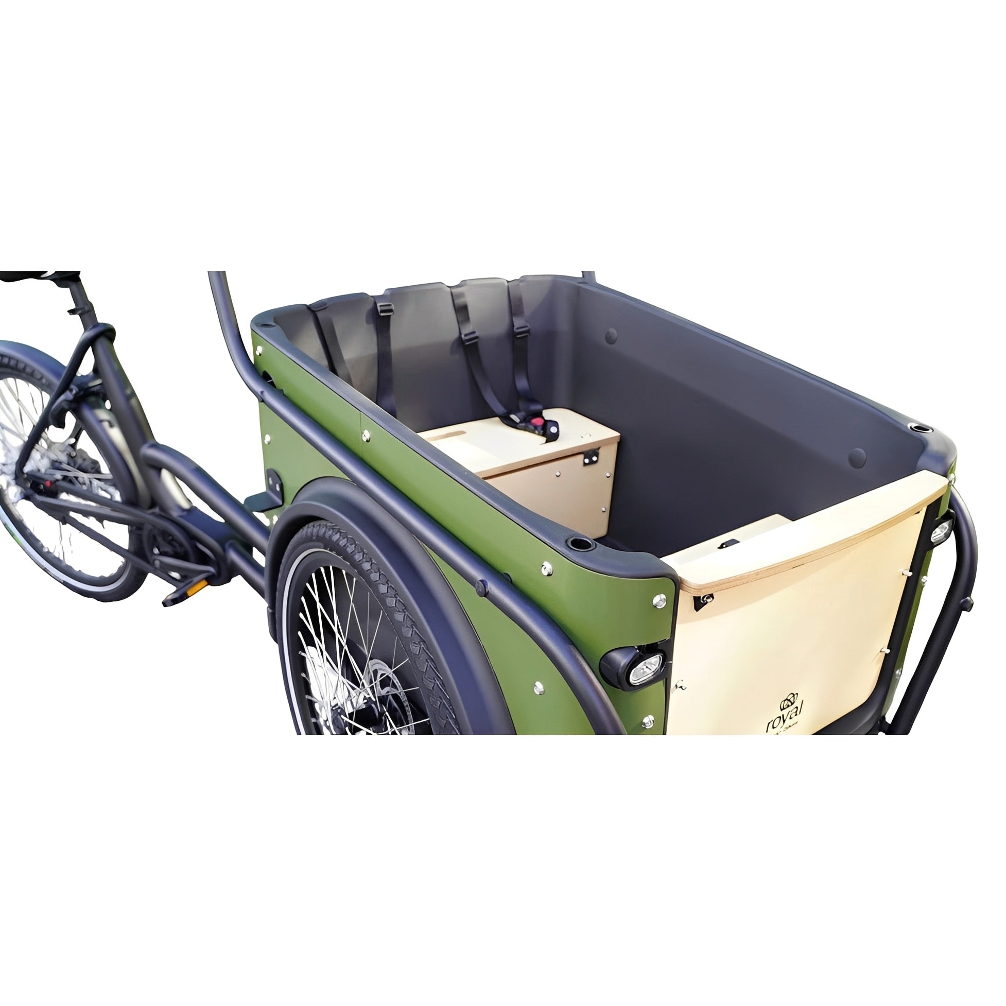 Royal Cargo Bike 3W Premium – Groen – Elektrische Bakfiets – 504Wh - AE-trading