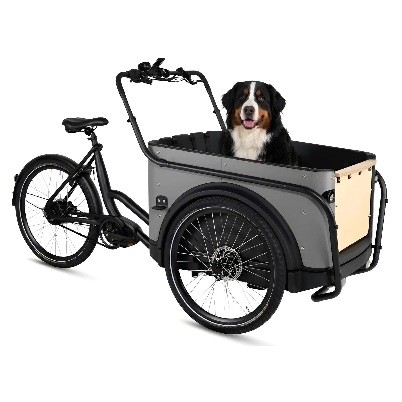 Royal Cargo Bike 3W Premium – Elektrische Bakfiets – Taupe – 504Wh - AE-trading