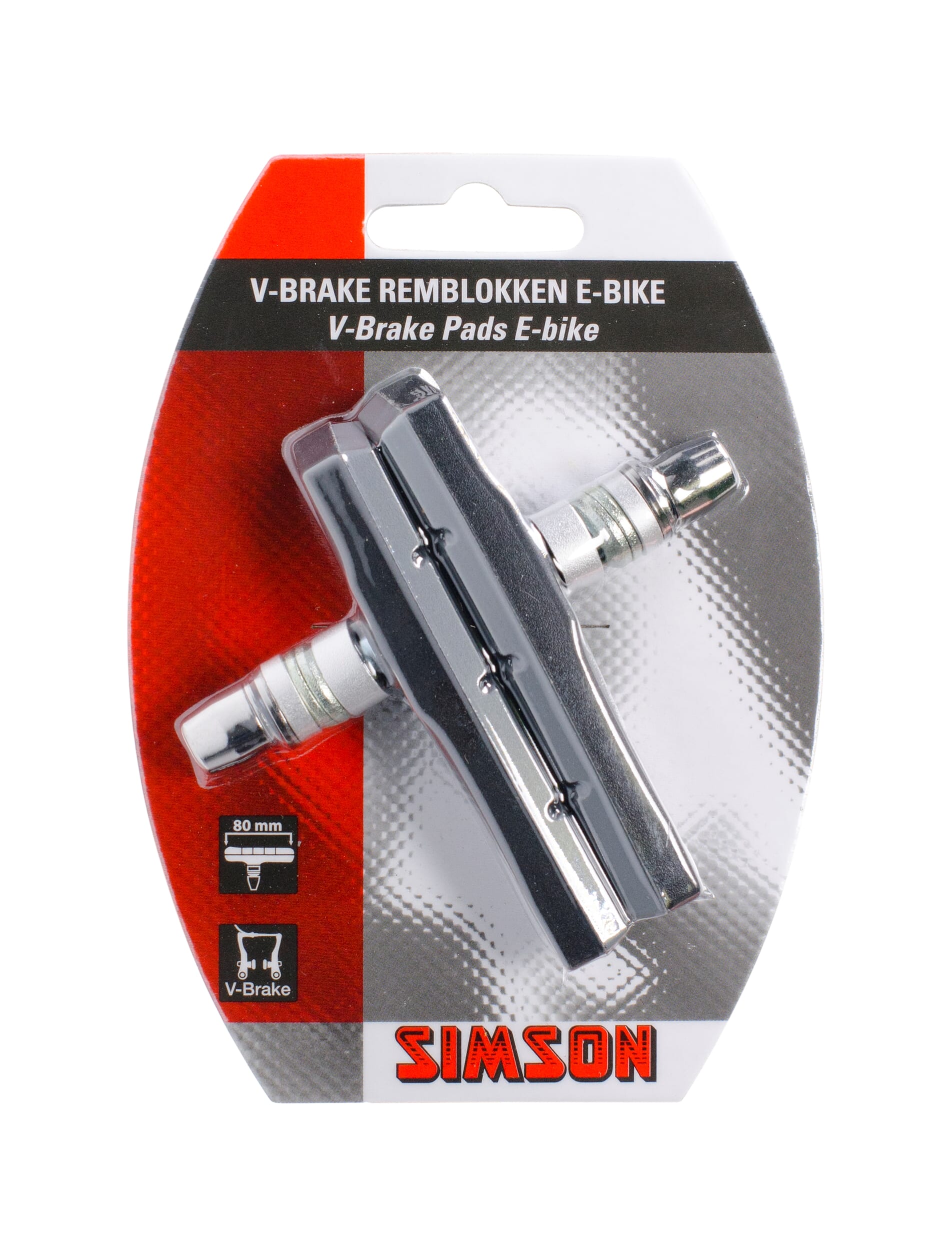 Simson remblok V-brake 80mm E-bike - AE-trading