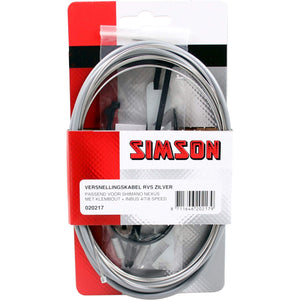 Simson versn kabel Nexus rvs zilver - AE-trading