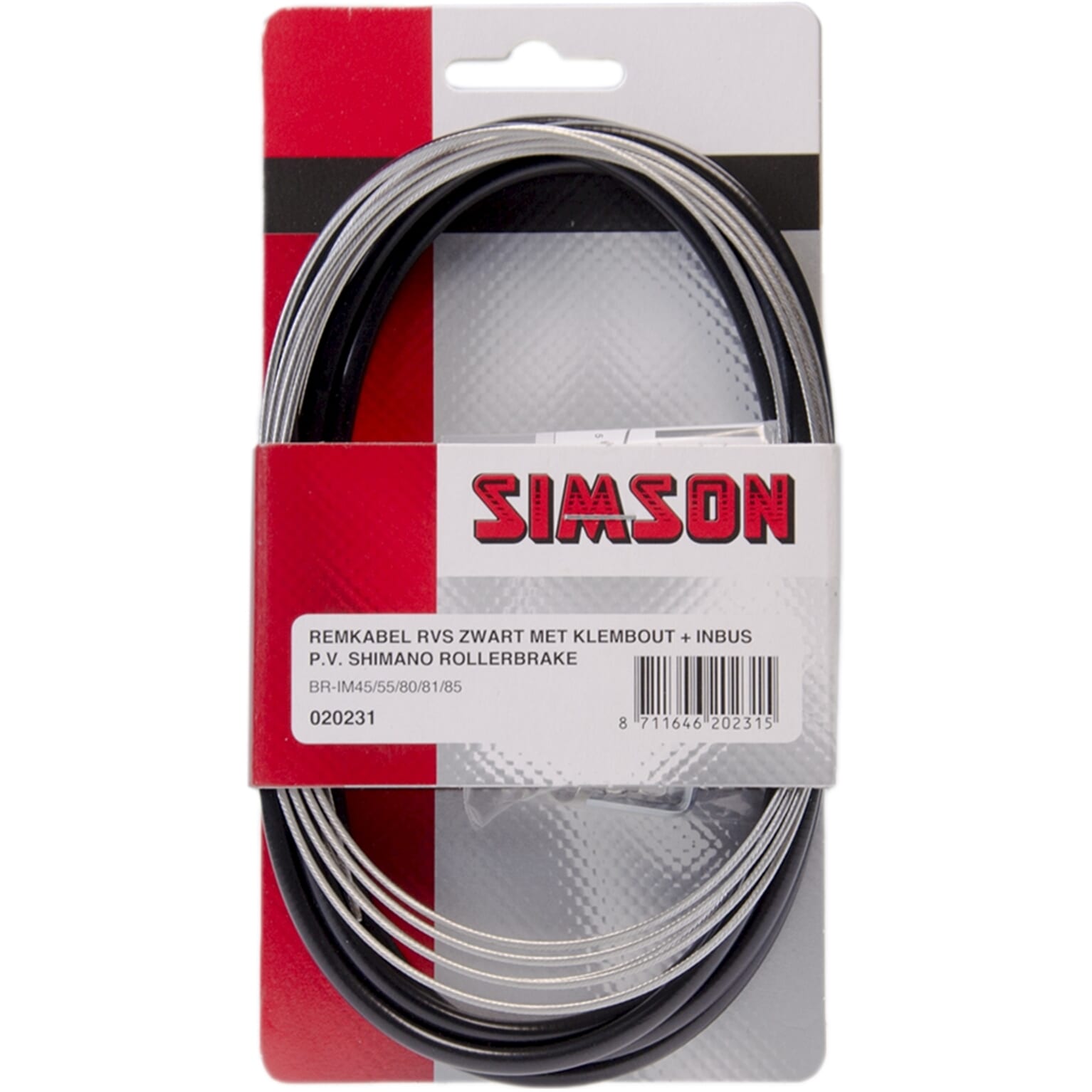 Simson remkabel Nexus Rollerbrake br-im85/81/55/45 zwart - AE-trading