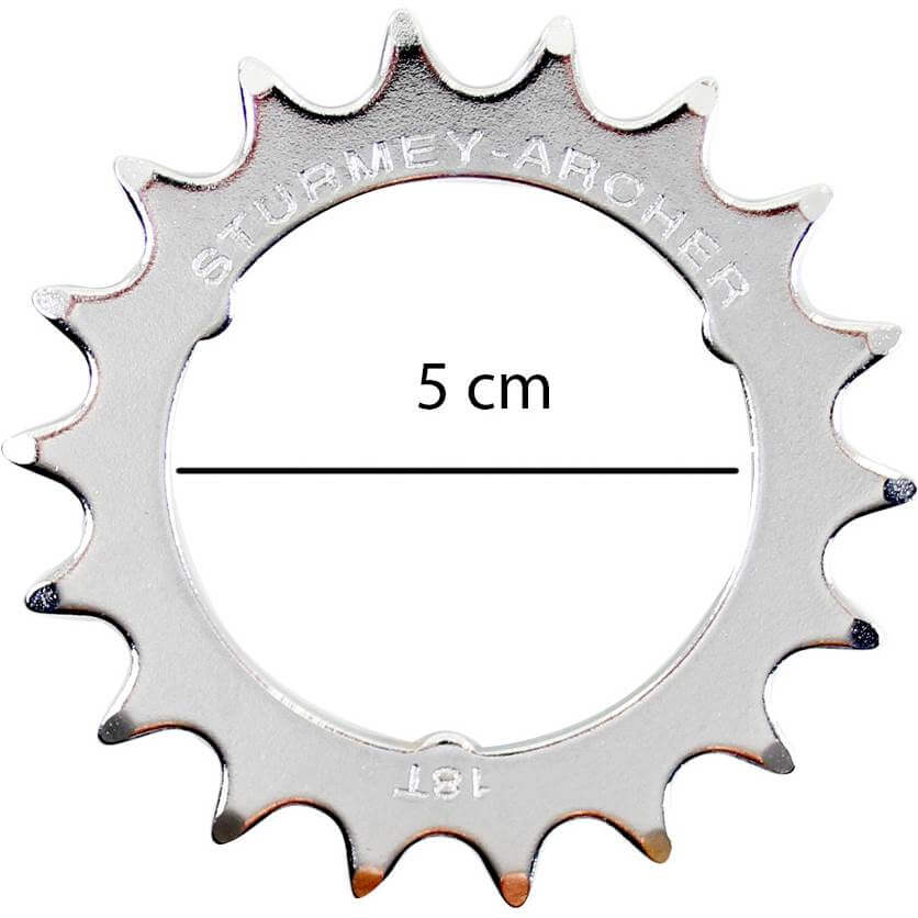 SA tandwiel 18t plat 1/8 C50 - AE-trading