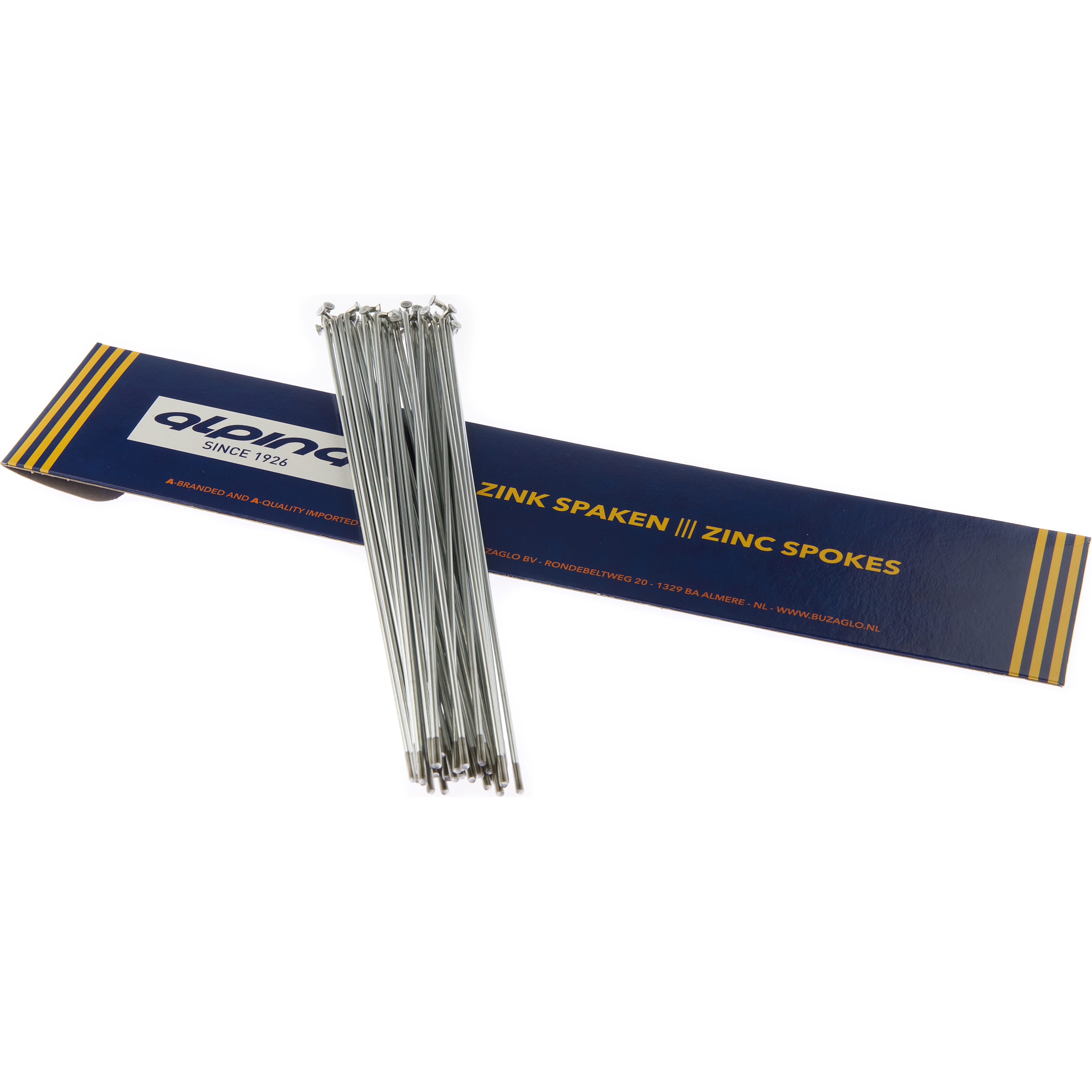 Alp spaak 13-190mm zink zilver (36 stuks) - AE-trading