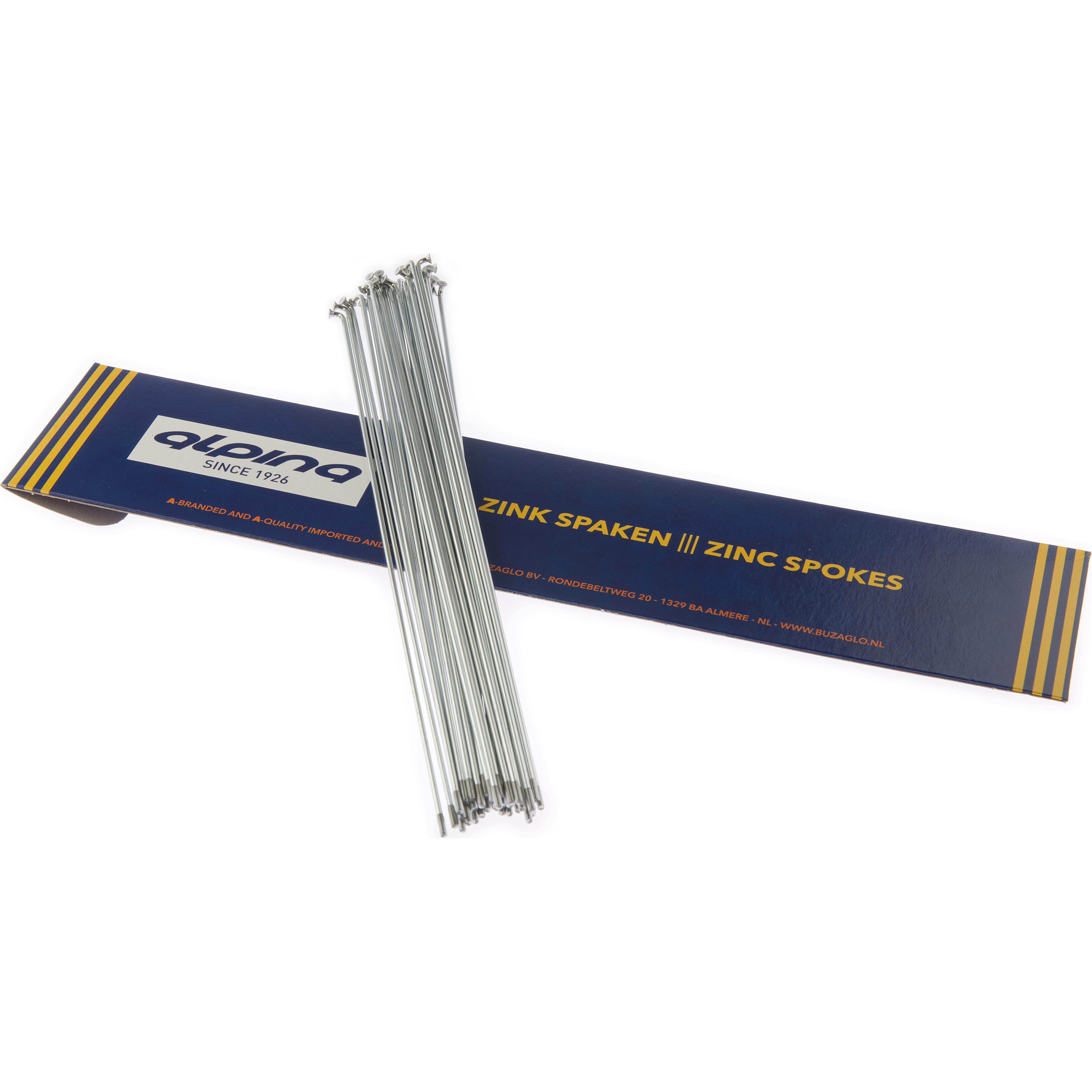 Alp spaak 14-200mm zink zilver (18 stuks) - AE-trading