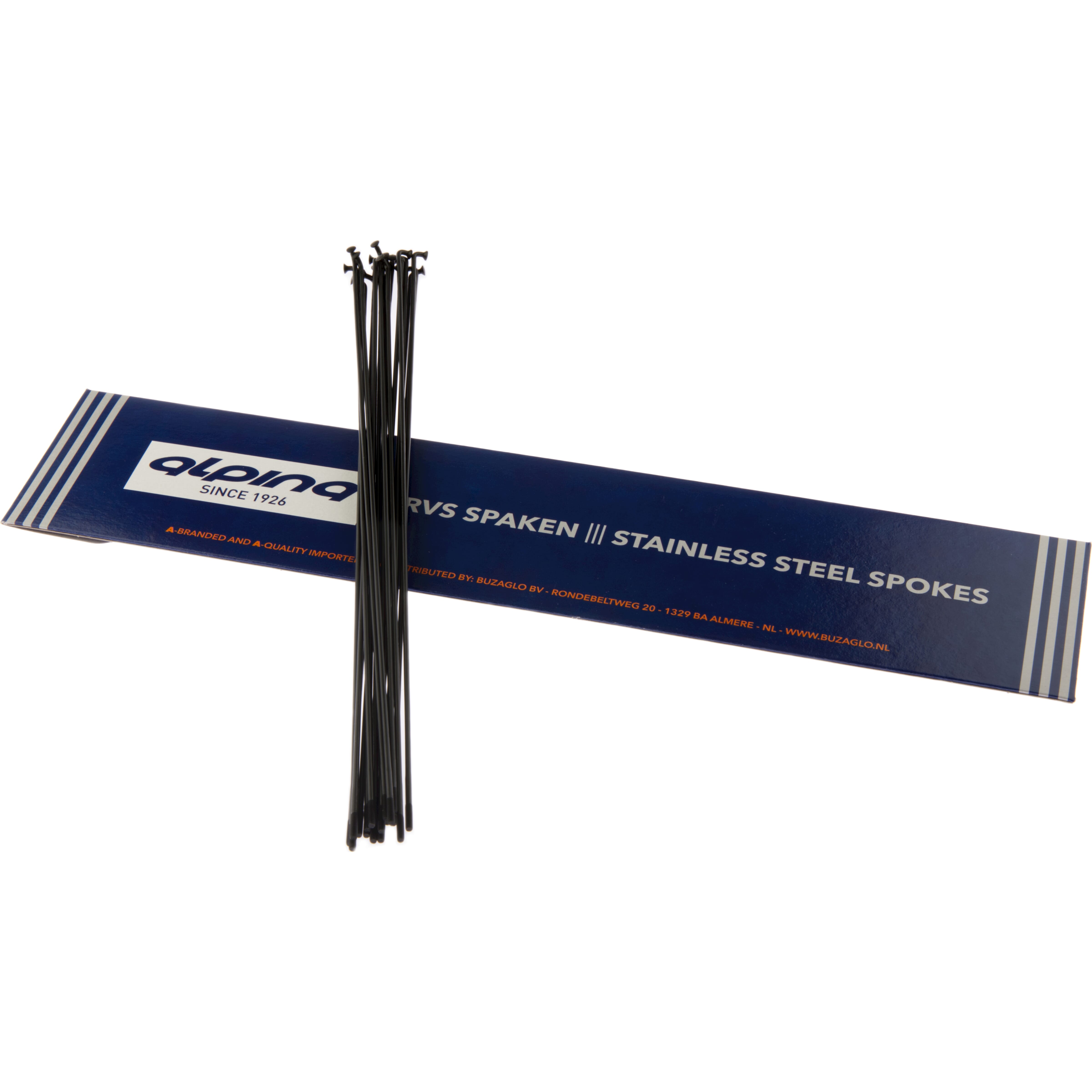 Alp spaak RC 14-266mm RVS zwart (18 stuks) - AE-trading