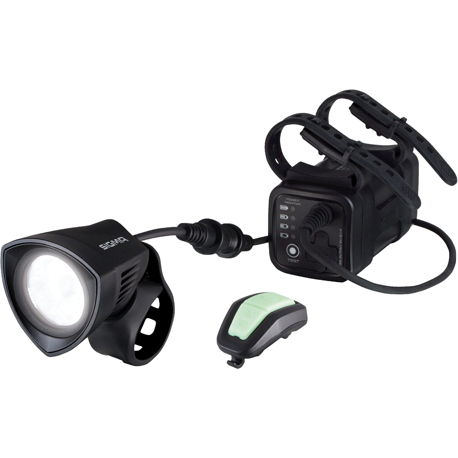 Sigma koplamp Buster 2000 K-set Li-ion zwart - AE-trading