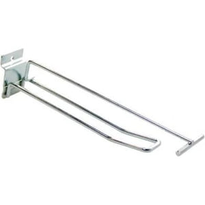 Lamelwand dubbelhaak 20cm met prijspendel chroom - AE-trading