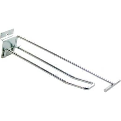 Lamelwand dubbelhaak 20cm met prijspendel chroom - AE-trading