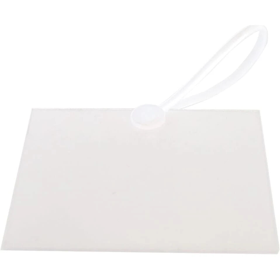 Prijskaarthouder met lus - 6x5 cm (10) - AE-trading